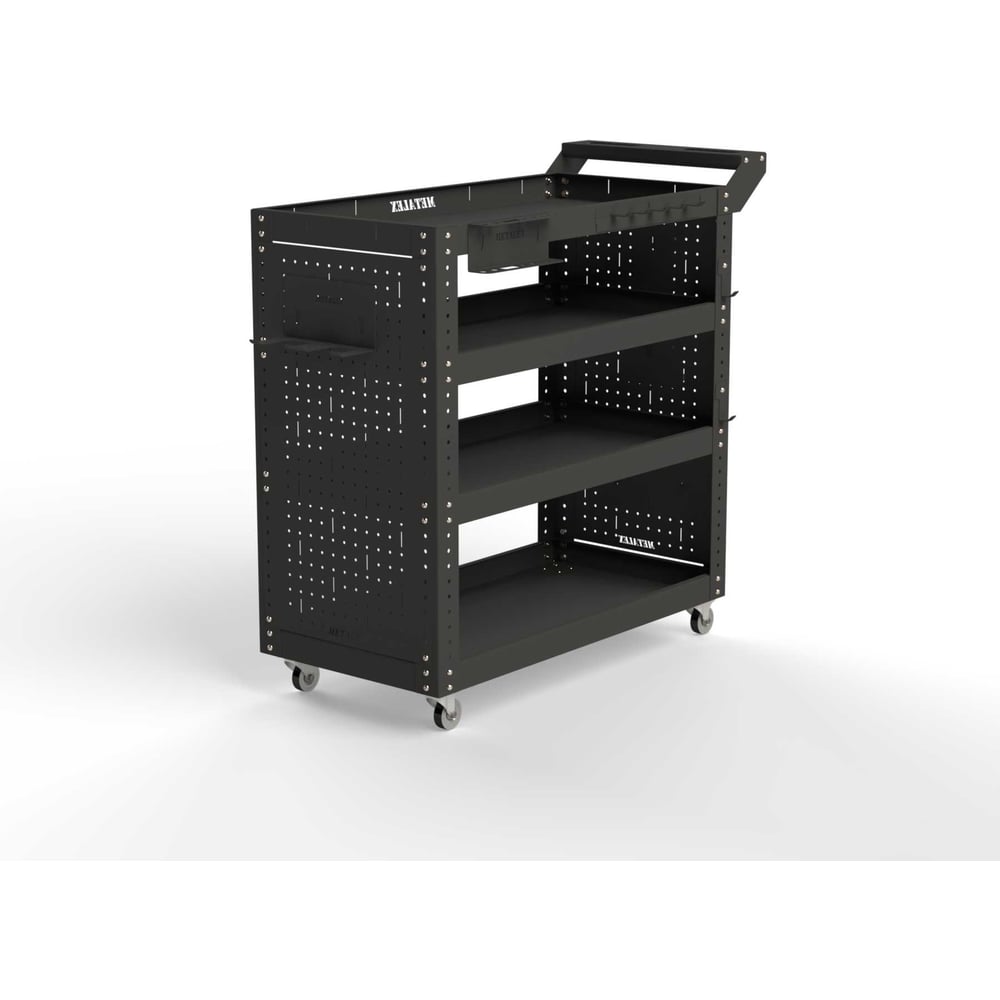 Изображение товара Тележка инструментальная Металекс Тип 2 с 4 полками, серый цвет