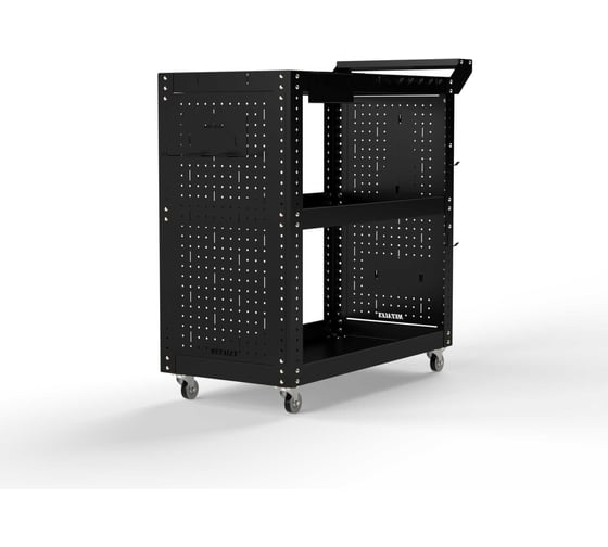 Изображение товара Тележка инструментальная ООО Металекс Тип 2 700x350x800 мм, 3 полки, черный 118187