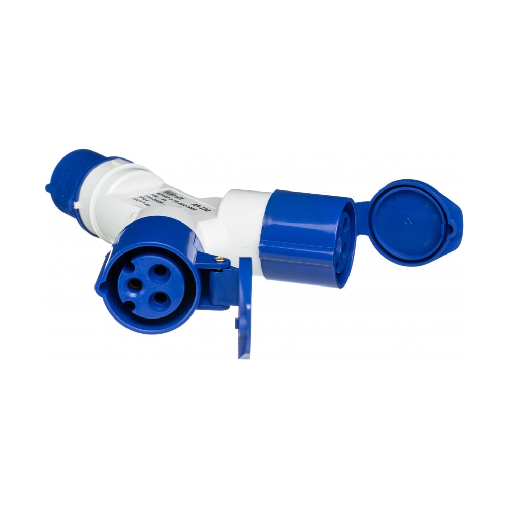 Изображение товара Двухлучевой адаптер Dekraft АП102-3-16-220-IP44 26080DEK для безопасного подключения