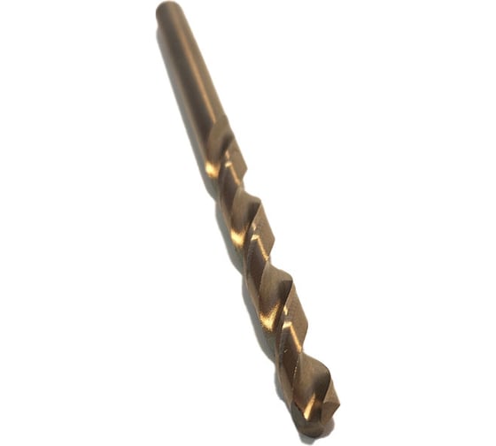 Изображение товара Сверло по металлу СВК 5,0 Р6М5К5 А1 HSS-Co кобальт, с цилиндрическим хвостовиком, 10 шт Н0000028786