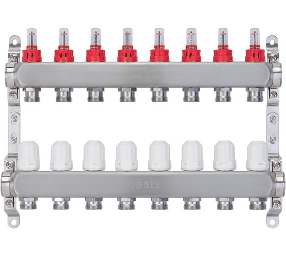 Изображение товара Коллекторная группа с расх. OASIS 8-вых. НЕРЖ 1”3/4 KNB01-08