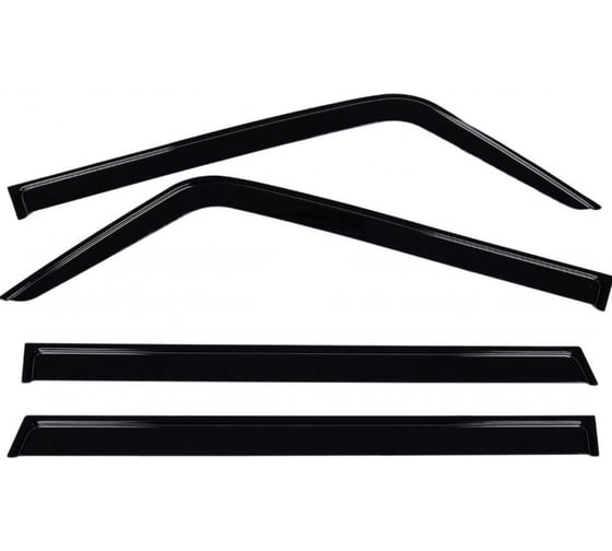 Изображение товара Дефлекторы окон неломающиеся для а/м Lada 2104 1984-2012 Voron Glass универсал, накладные, к-т 4 шт DEF00272