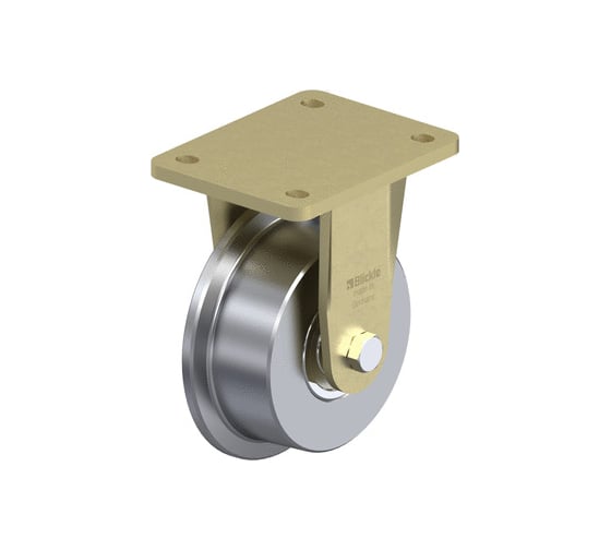 Изображение товара Одноребордное колесо "КубаньЛитМаш" из стали со сварной стальной панелью BS-SPKVS 125K