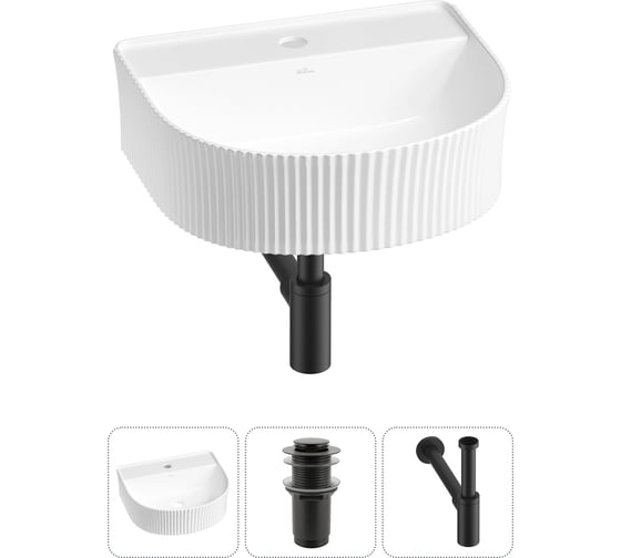 Изображение товара Набор Wellsee 3 в 1 Festive Fox накладная/подвесная раковина 40x35 см 20213423R