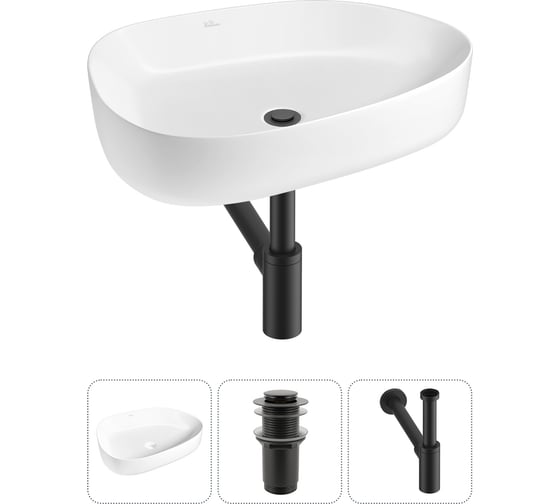 Изображение товара Набор Wellsee 3 в 1 Belle Spa 3.0 накладная раковина 55x40 см 20212722R