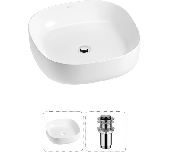 Изображение товара Набор Wellsee 2 в 1 Belle Spa 3.0 накладная раковина 45x45 см 20212689R
