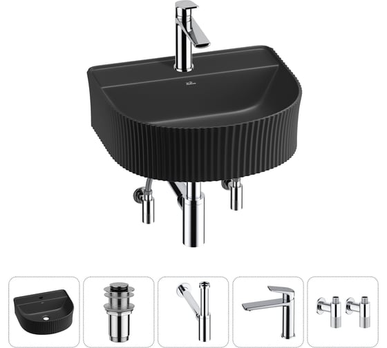 Изображение товара Набор Wellsee 5 в 1 Festive Fox накладная/подвесная раковина 40x35 см 20213675R