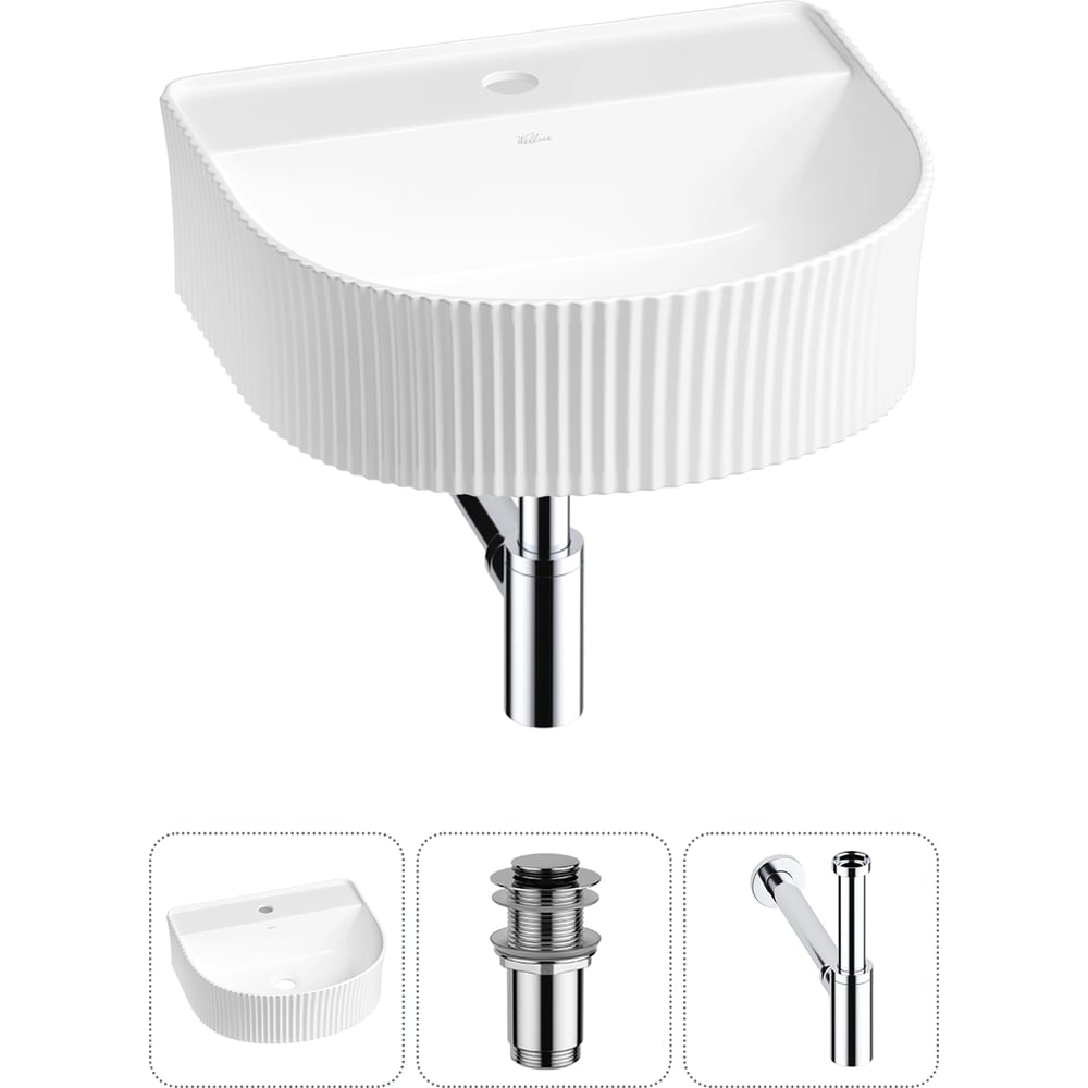 Изображение товара Набор Wellsee 3 в 1 Festive Fox накладная раковина 40x35 см белая 