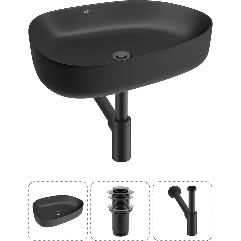 Изображение товара Набор Wellsee 3 в 1 Belle Spa 3.0 накладная раковина 55x40 см