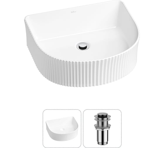 Изображение товара Набор Wellsee 2 в 1 Festive Fox накладная/подвесная раковина 45x40 см 20213402R