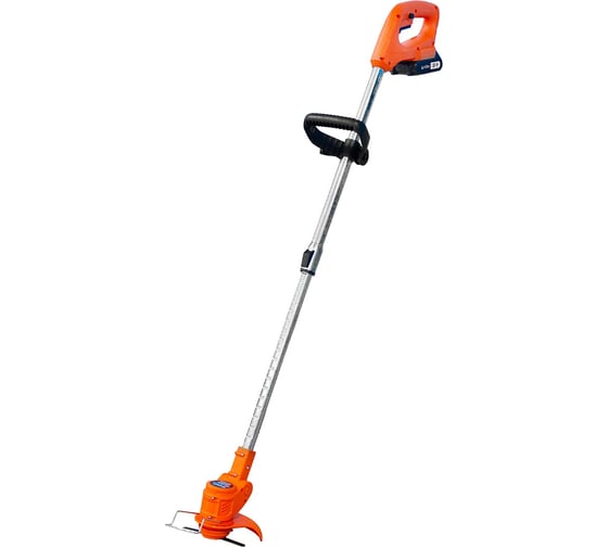 Изображение товара Триммер аккумуляторный Gramex CSC -21/1-2,0 21 В, захват 15 см, сдвижная штанга, леска, нож, картон, 2,0 А/Ч АКБ и ЗУ 1/10 020332