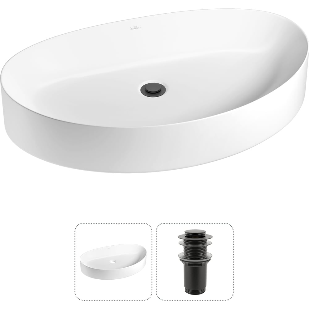 Изображение товара Набор Wellsee 2 в 1 Belle Spa 2.0 накладная раковина 64x40 см