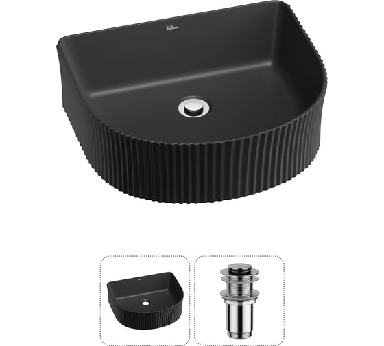 Изображение товара Набор Wellsee 2 в 1 Festive Fox накладная/подвесная раковина 40x35 см 20213642R