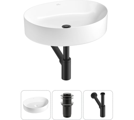 Изображение товара Набор Wellsee 3 в 1 Belle Spa 2.0 накладная раковина 50x38 см 20212582R