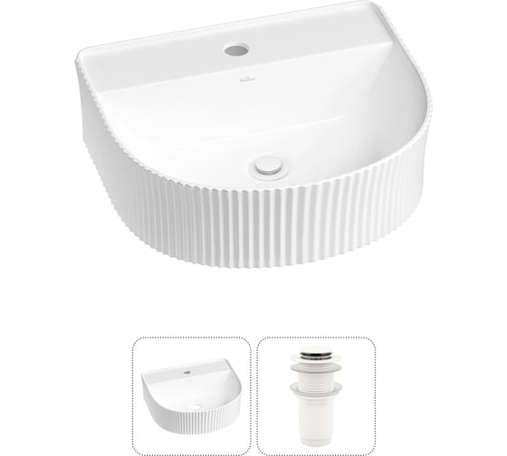 Изображение товара Набор Wellsee 2 в 1 Festive Fox накладная/подвесная раковина 40x35 см 20213421R