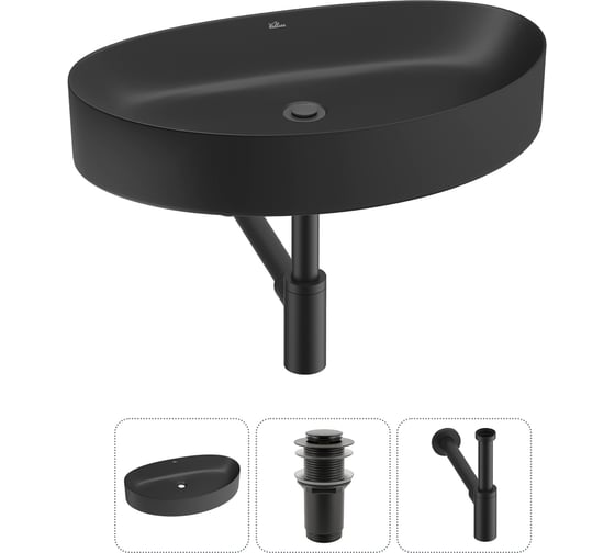 Изображение товара Набор Wellsee 3 в 1 Belle Spa 2.0 накладная раковина 64x40 см 20212625R