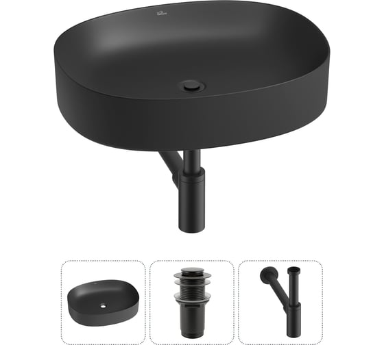 Изображение товара Набор Wellsee 3 в 1 Belle Spa 2.0 накладная раковина 55x45 см 20212569R