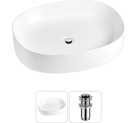 Изображение товара Набор Wellsee 2 в 1 Belle Spa 2.0 накладная раковина 55x45 см 20212549R