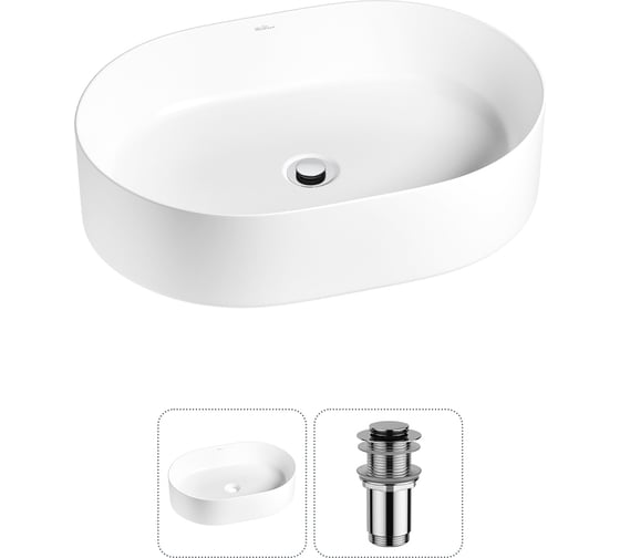 Изображение товара Набор Wellsee 2 в 1 Belle Spa накладная раковина 50x37 см 20212505R