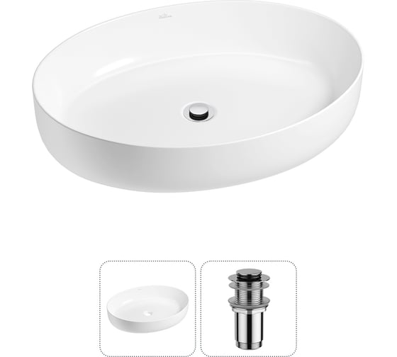 Изображение товара Набор Wellsee 2 в 1 Belle Spa 3.0 накладная раковина 55x41 см 20212661R