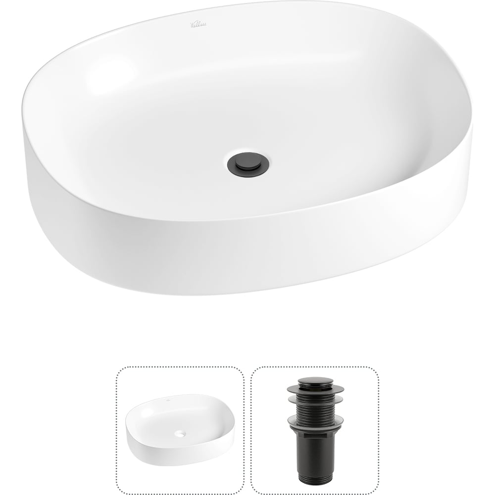 Изображение товара Накладная раковина Wellsee Belle Spa 2.0 55x45 см фарфор RefCeram