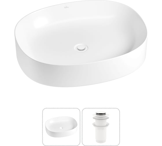 Изображение товара Набор Wellsee 2 в 1 Belle Spa 2.0 накладная раковина 55x45 см 20212552R