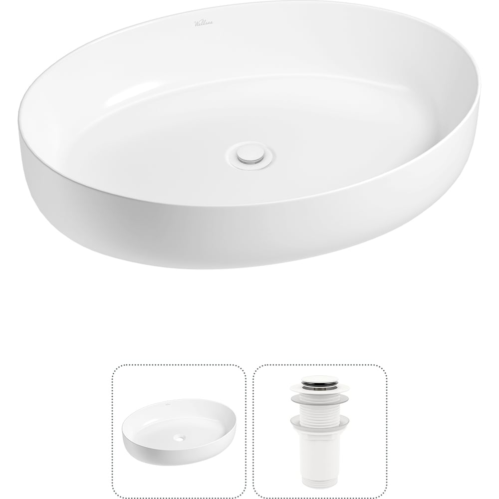 Изображение товара Накладная раковина Wellsee Belle Spa 3.0 55x41 см