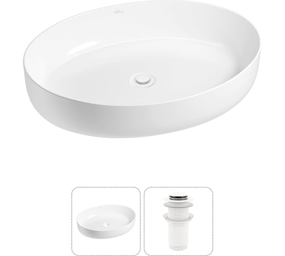 Изображение товара Набор Wellsee 2 в 1 Belle Spa 3.0 накладная раковина 55x41 см 20212664R