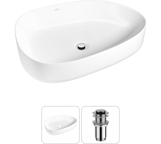 Изображение товара Набор Wellsee 2 в 1 Belle Spa 3.0 накладная раковина 55x40 см 20212717R