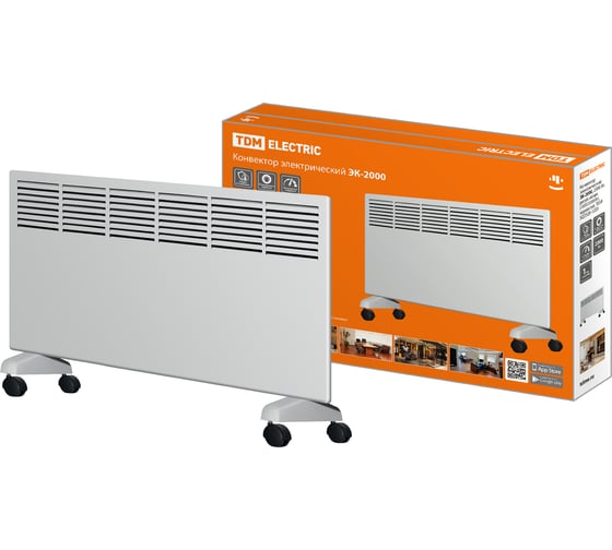 Изображение товара Электрический конвектор TDM ELECTRIC ЭК-2000, 2000 Вт, регулируемая мощность, 1000/2000 Вт, термостат, SQ2520-1203