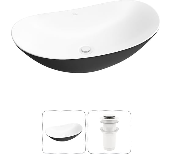 Изображение товара Набор Wellsee 2 в 1 Carefree Dove накладная раковина 53x33 см 20212311R