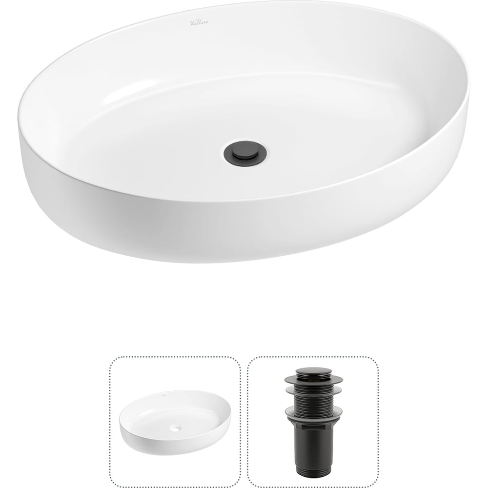 Изображение товара Набор Wellsee 2 в 1 Belle Spa 3.0 накладная раковина 55x41 см 20212662R
