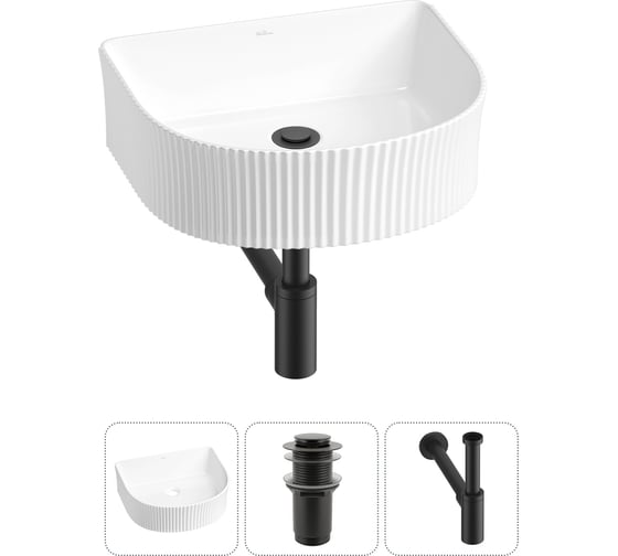 Изображение товара Набор Wellsee 3 в 1 Festive Fox накладная/подвесная раковина 40x35 см 20213391R