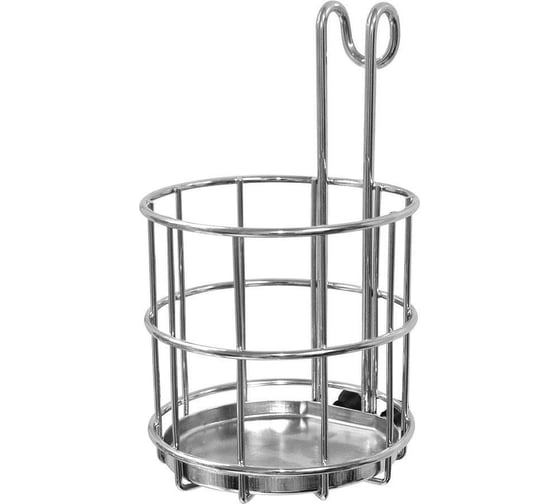 Изображение товара Универсальная навесная подставка МУЛЬТИДОМ круглая на рейлинг 9,5х9,5х16 см AN52-133