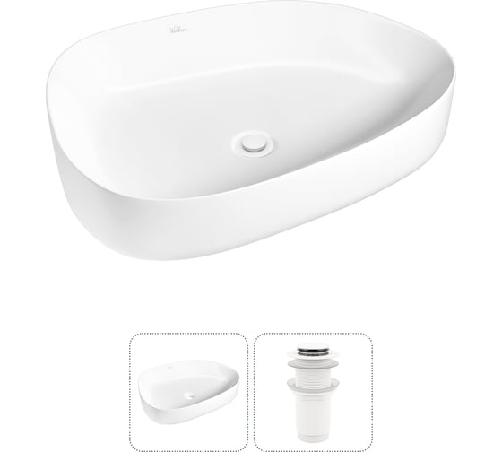 Изображение товара Набор Wellsee 2 в 1 Belle Spa 3.0 накладная раковина 55x40 см 20212720R