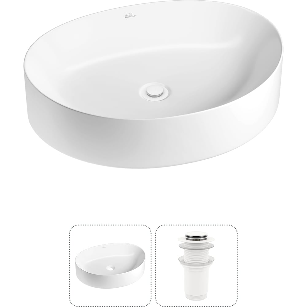 Изображение товара Набор Wellsee 2 в 1 Belle Spa 2.0 накладная раковина 500x380 мм