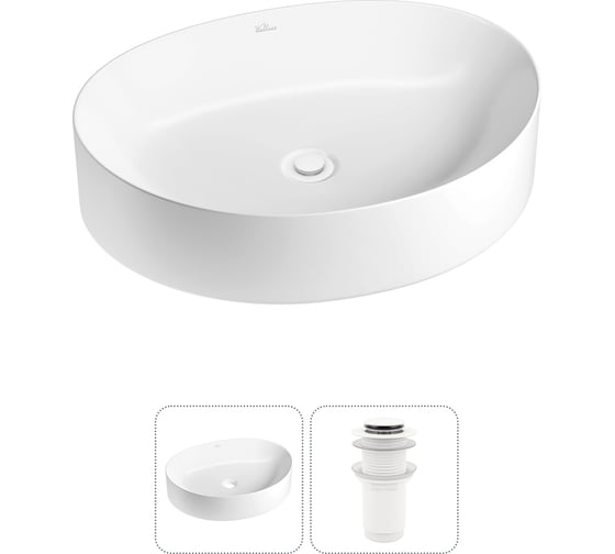 Изображение товара Набор Wellsee 2 в 1 Belle Spa 2.0 накладная раковина 50x38 см 20212580R