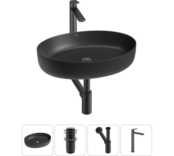 Изображение товара Набор Wellsee 4 в 1 Belle Spa 3.0 накладная раковина 55x41 см 20212684R