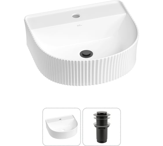 Изображение товара Набор Wellsee 2 в 1 Festive Fox накладная/подвесная раковина 45x40 см 20213435R