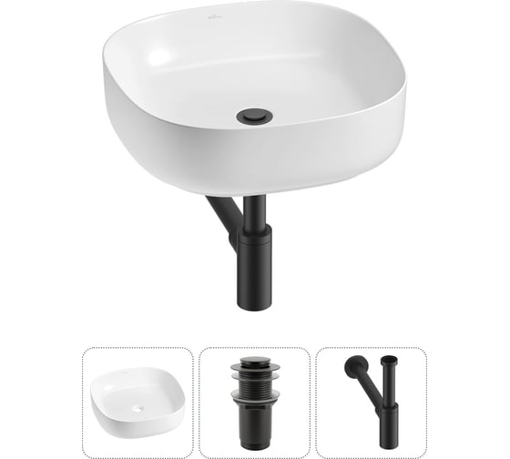 Изображение товара Набор Wellsee 3 в 1 Belle Spa 3.0 накладная раковина 45x45 см 20212694R