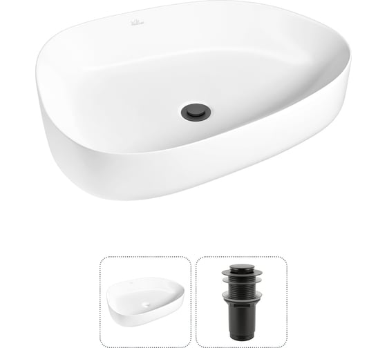 Изображение товара Набор Wellsee 2 в 1 Belle Spa 3.0 накладная раковина 55x40 см 20212718R