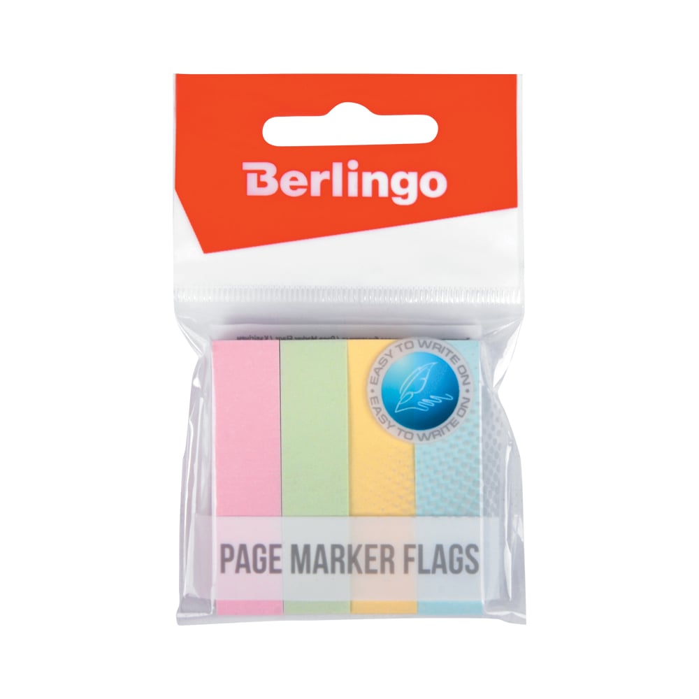 Флажки-закладки Berlingo бумажные клейкие закладки attache selection