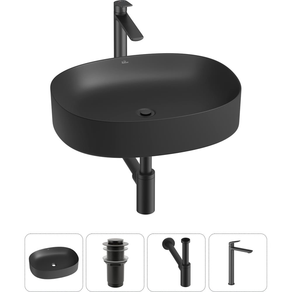 Изображение товара Набор Wellsee 4 в 1 Belle Spa 2.0 накладная раковина 55x45 см 20212572R