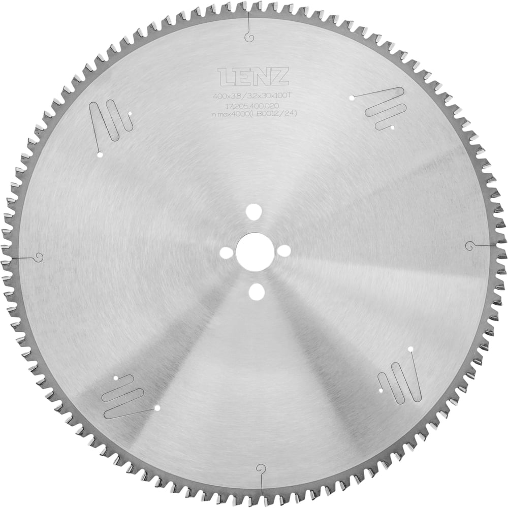 Изображение товара Диск пильный по алюминию, отрицательный угол LENZ 420x4.0/3.2x30 мм, Z=120 17.205.420.025