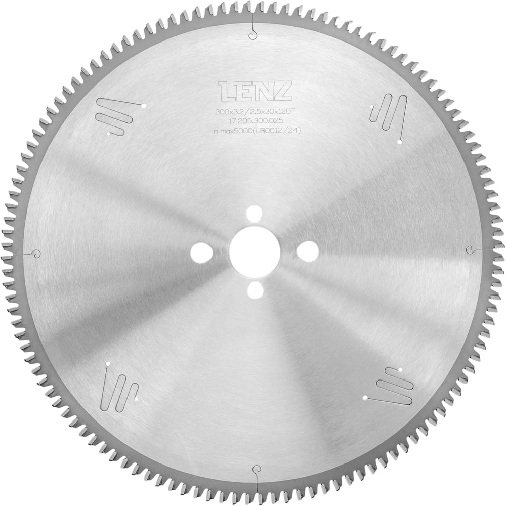 Изображение товара Пильный диск по алюминию LENZ 300x3.2/2.5x30 мм З=-5° для чистого разреза