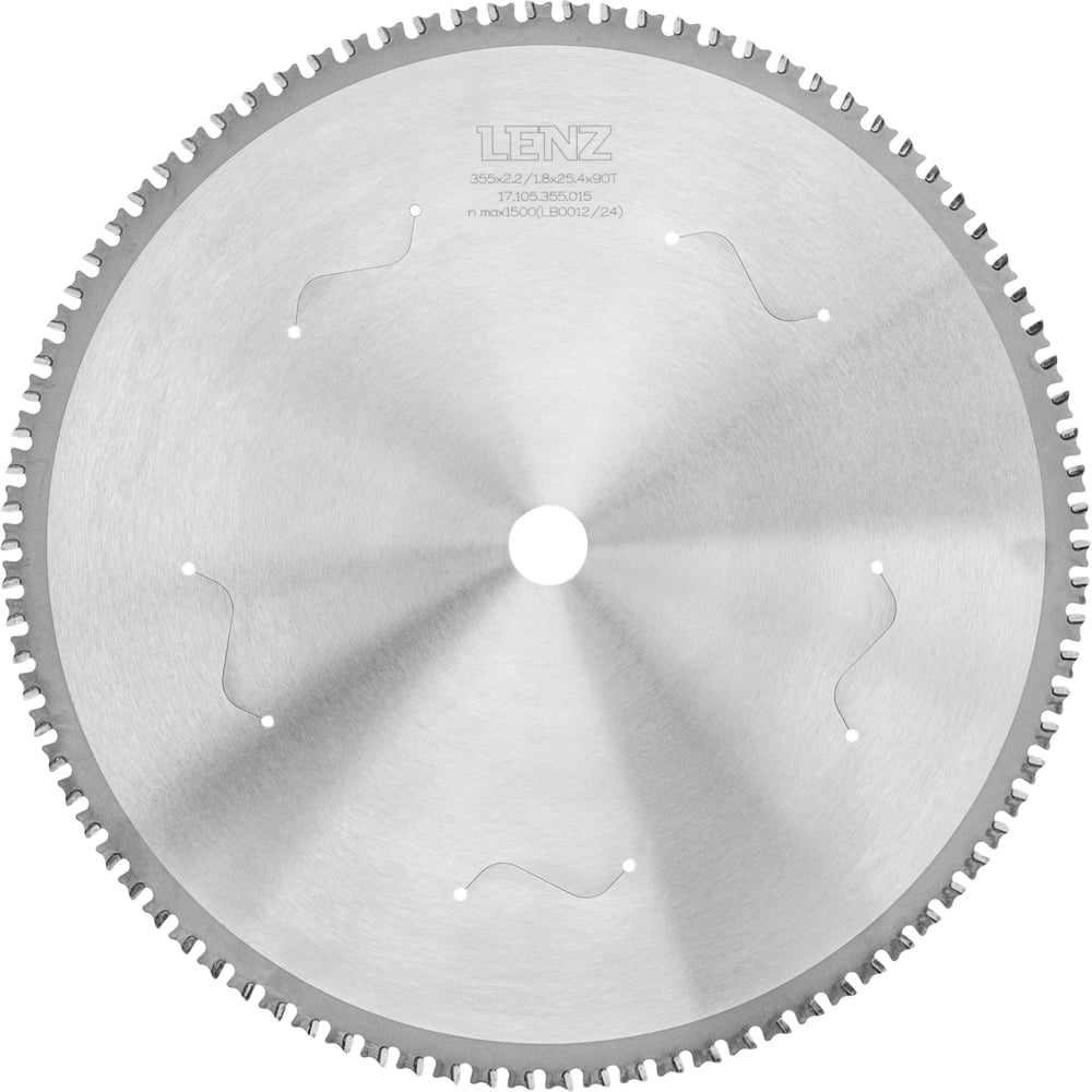 Изображение товара Диск пильный по стали LENZ 355 мм 90 зубьев для чистого реза