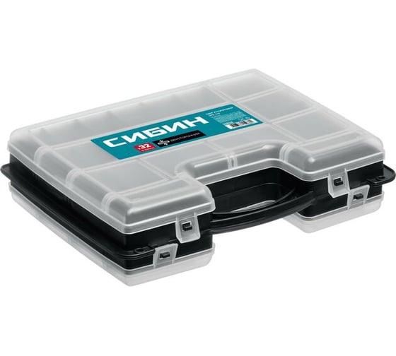 Изображение товара Пластиковый двухсторонний органайзер СИБИН 295x220x76 мм 38028