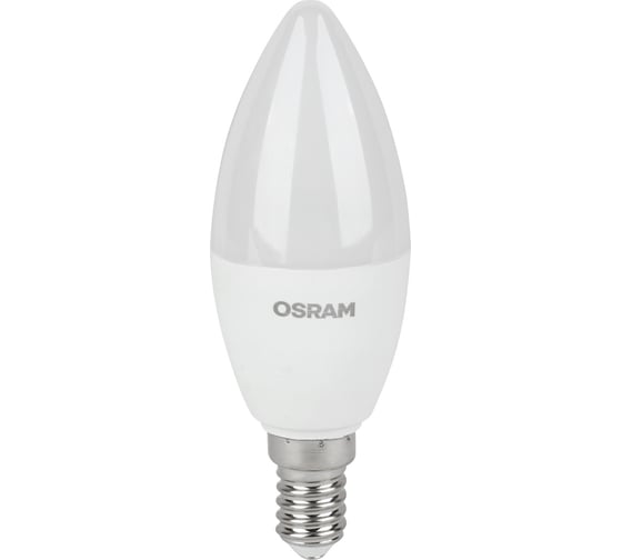 Изображение товара Светодиодная лампа OSRAM LED Value B E14 560лм 7Вт замена 60Вт 4000К нейтральный белый свет 4058075578944