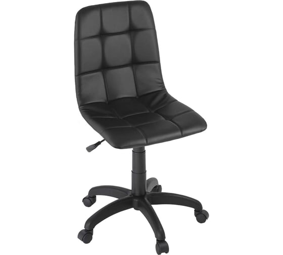 Изображение товара Кресло Фабрикант Анри G искусственная кожа, ECO, №16Н черный, г/п 140, пиастра, PL 600, ролик ст. 4600812050239