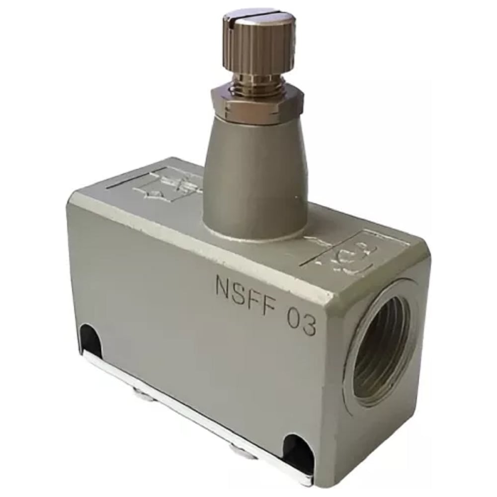 Изображение товара Дроссель с обратным клапаном CDC Pneumatics 1/2-1/2 NSFF04 для пневмосистем